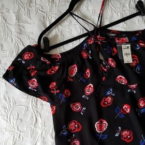 NWT Express Cold Shoulder Top size M